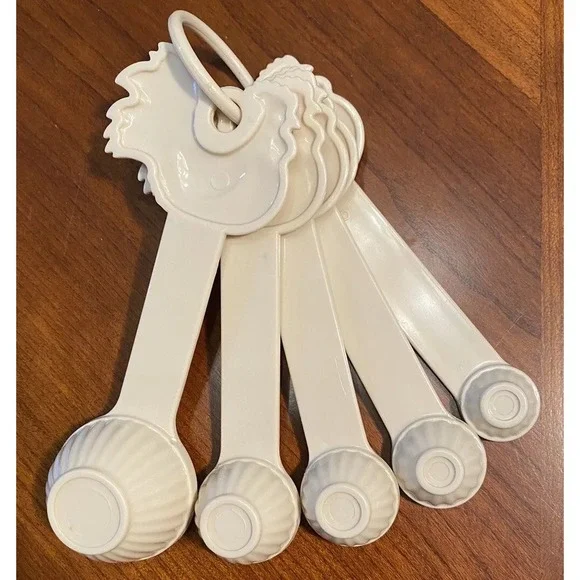Paula Deen Vintage Measuring Spoons Rooster Chicken Set - Picture 2 of 4